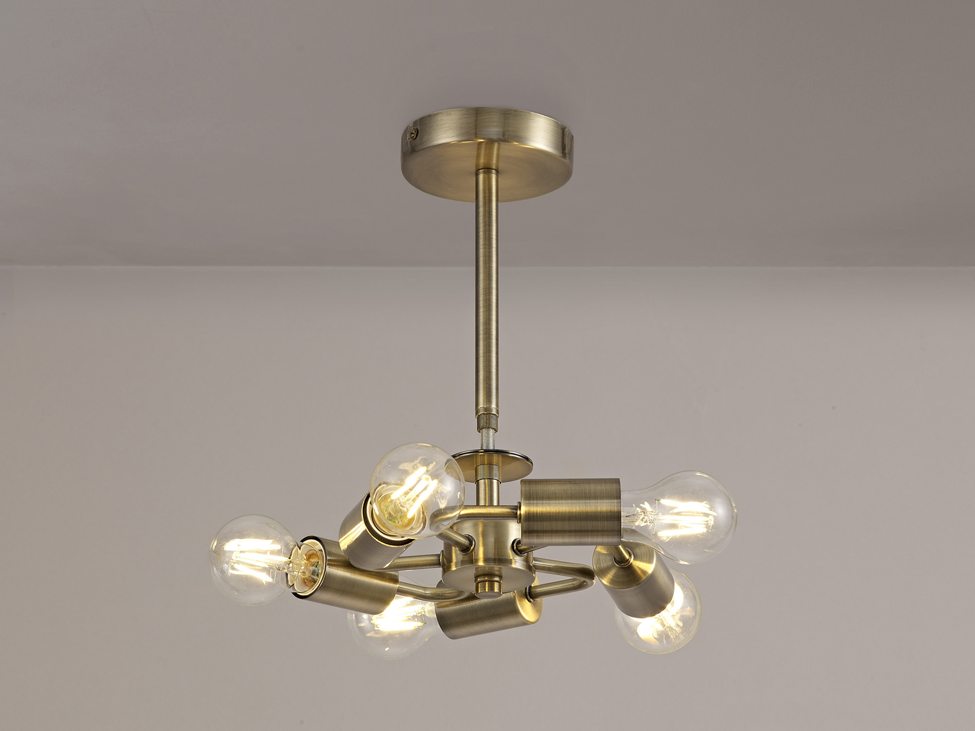 Baymont AB Ceiling Lights Deco Semi Flush Fittings